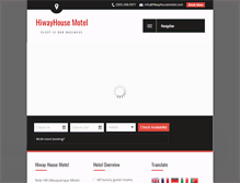 Tablet Screenshot of hiwayhousemotel.com